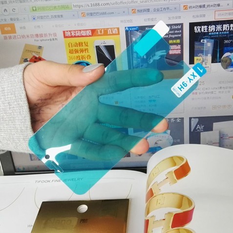 蘋果iPhone6 6S納米防爆膜iPhone6Plus納米盾防藍光軟納米保護膜工廠,批發,進口,代購