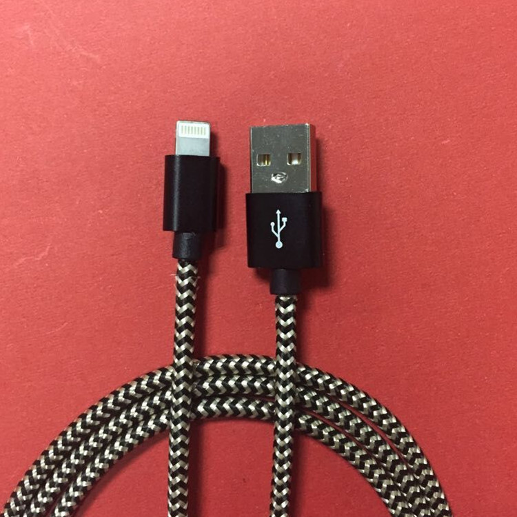 手機數據線適用於Iphone6數據線，安卓通用，鋁殼編織尼龍充電線工廠,批發,進口,代購