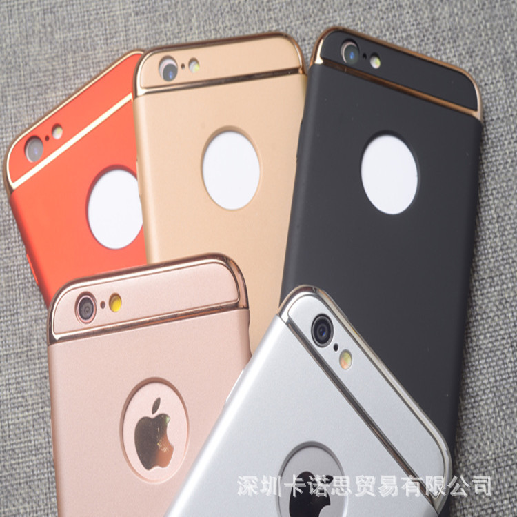 新款iPhone6s手機殼蘋果6s Plus保護套 三合一拼接殼 時尚 大氣工廠,批發,進口,代購