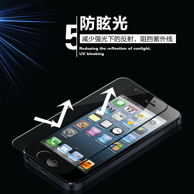 iphone6鋼化玻璃膜 iphone6Plus手機貼膜 蘋果4S 5S保護膜防爆膜工廠,批發,進口,代購