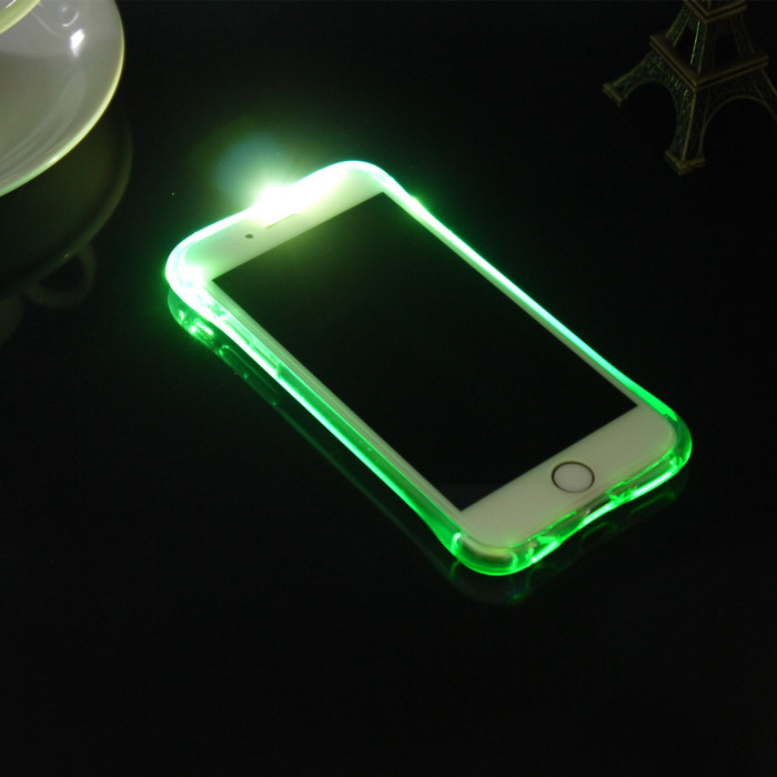 熱款iPhone6新款TPU氣囊防摔來電閃手機殼 蘋果6splus矽膠保護套工廠,批發,進口,代購