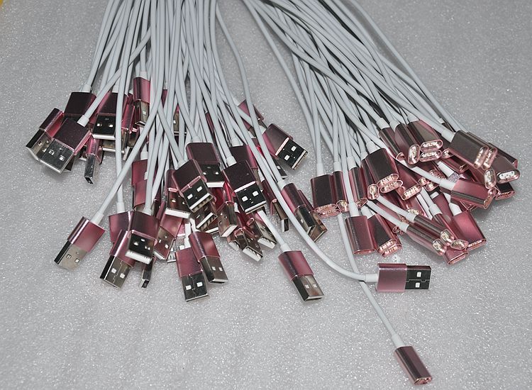 iphone6s手機數據線 蘋果Lightning介面磁吸金屬充電線工廠,批發,進口,代購