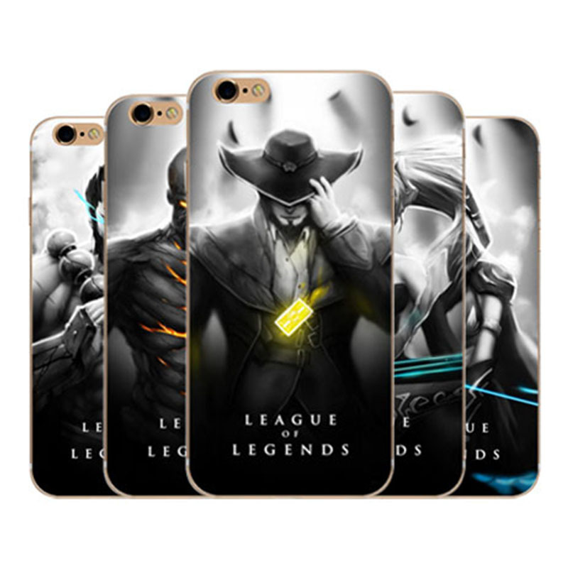 適用iphone6S彩繪手機殼透明矽膠英雄聯盟6S保護套LOL6plus手機殼工廠,批發,進口,代購