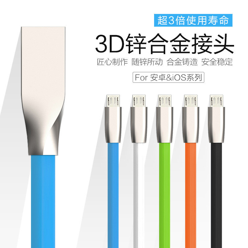3D鋅合金數據線 蘋果數據線iPhone6/6S Plus安卓數據充電線 批發工廠,批發,進口,代購