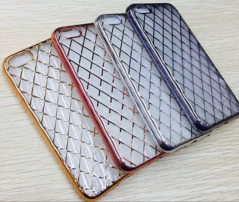 蘋果6splus手機殼iphone6保護套4.7寸電鍍小羊皮紋外殼奢華女5.5p工廠,批發,進口,代購