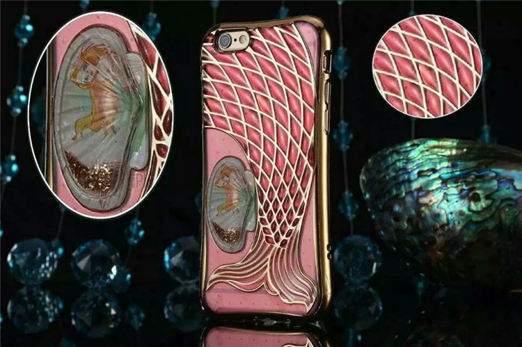 新款美人魚蘋果6plus手機殼 iphone6矽膠tpu外殼 5S保護套韓潮女工廠,批發,進口,代購