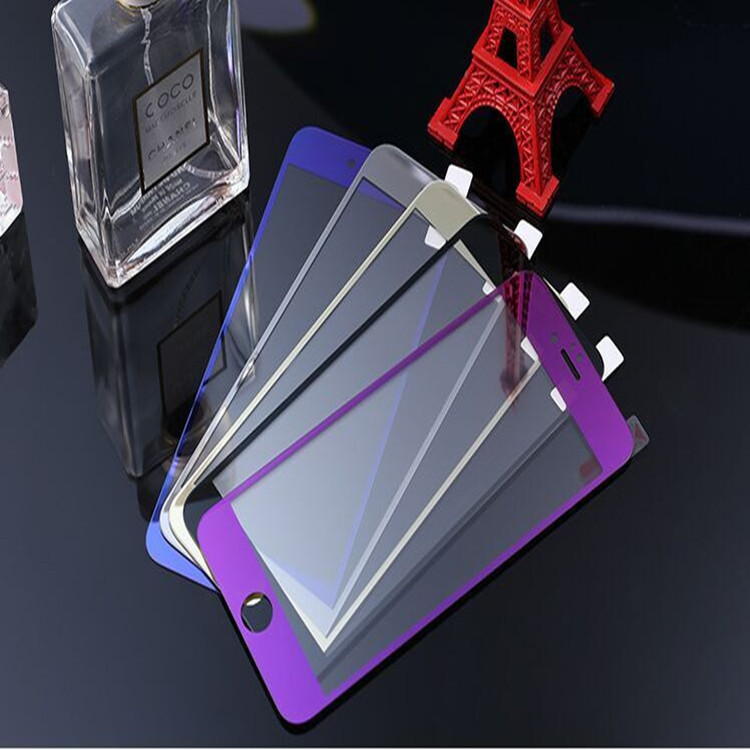 iPhone5S電鍍鋼化彩膜 5S彩色鋼化玻璃膜 iPhone6彩色鋼化前後膜工廠,批發,進口,代購
