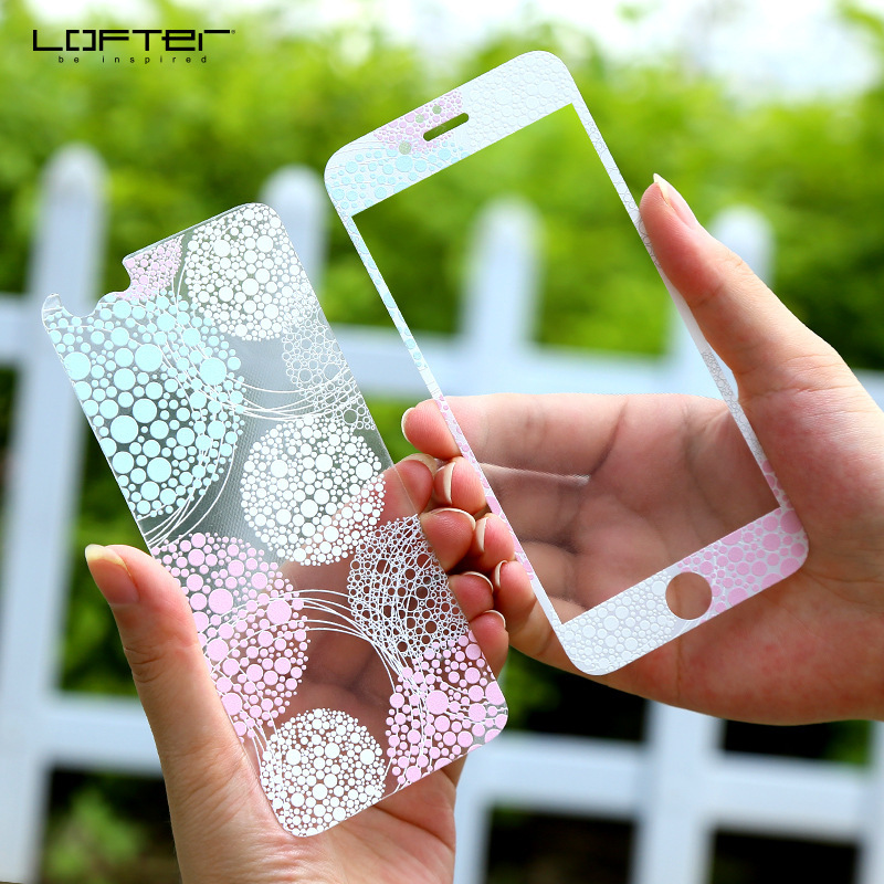洛夫特 蘋果6鋼化膜iphone6s手機膜前後彩膜創意卡通玻璃全屏覆蓋工廠,批發,進口,代購