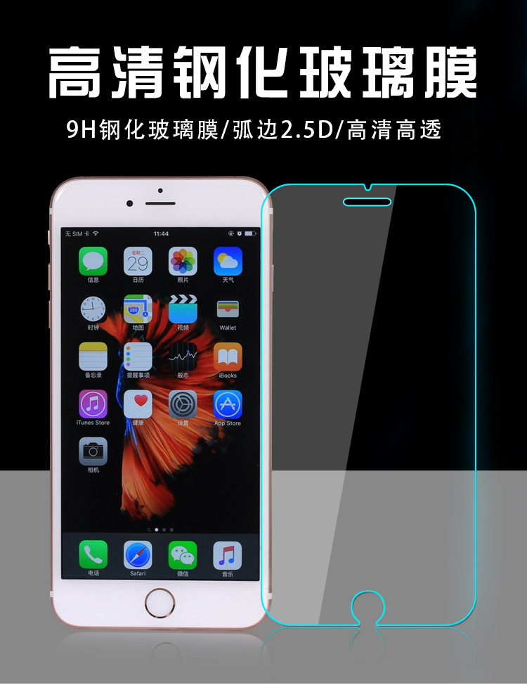 【蘋果系列】iphone6/6S鋼化玻璃膜iphone6plus手機貼膜廠傢批發工廠,批發,進口,代購