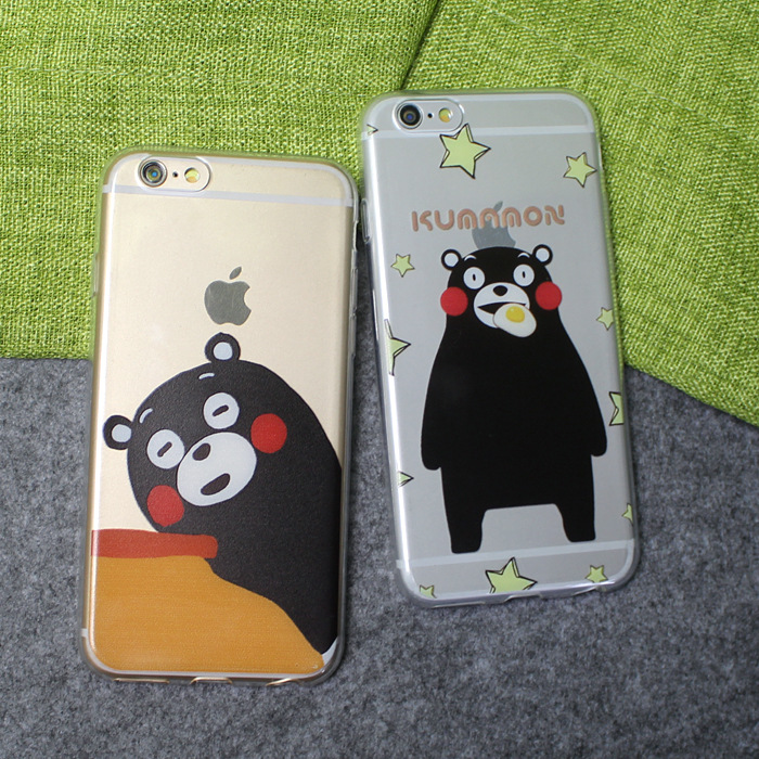 蘋果iphone6 9圖熊本熊可愛手機殼 4.7寸5.5寸加厚TPU plus彩繪批發・進口・工廠・代買・代購