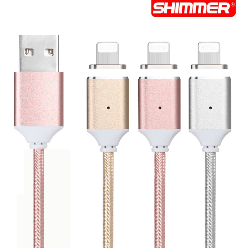 蘋果iphone6數據線 磁吸數據線 磁鐵線智能充電線5S 磁性尼龍編織批發・進口・工廠・代買・代購