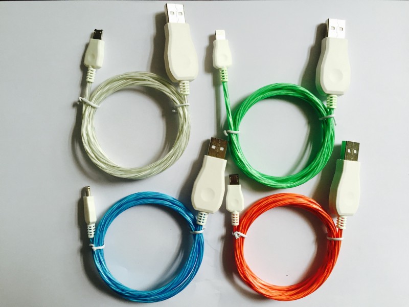 新款直銷 手機usb發光數據線 micro追光數據線 iphone6閃光數據線工廠,批發,進口,代購