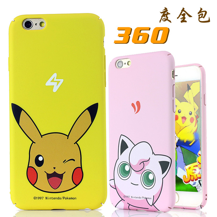 潮牌寶可夢go夜光手機殼 iphone6s磨砂全包保護套批發・進口・工廠・代買・代購