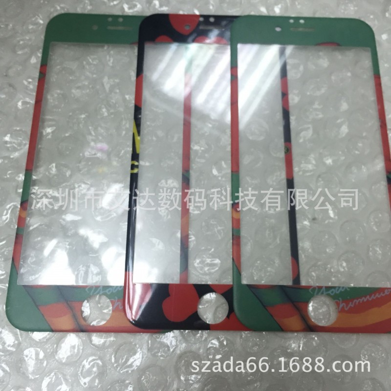 iphone6S碳纖維光麵磨砂軟邊絲印鋼化玻璃膜蘋果6plus全屏3D批發・進口・工廠・代買・代購