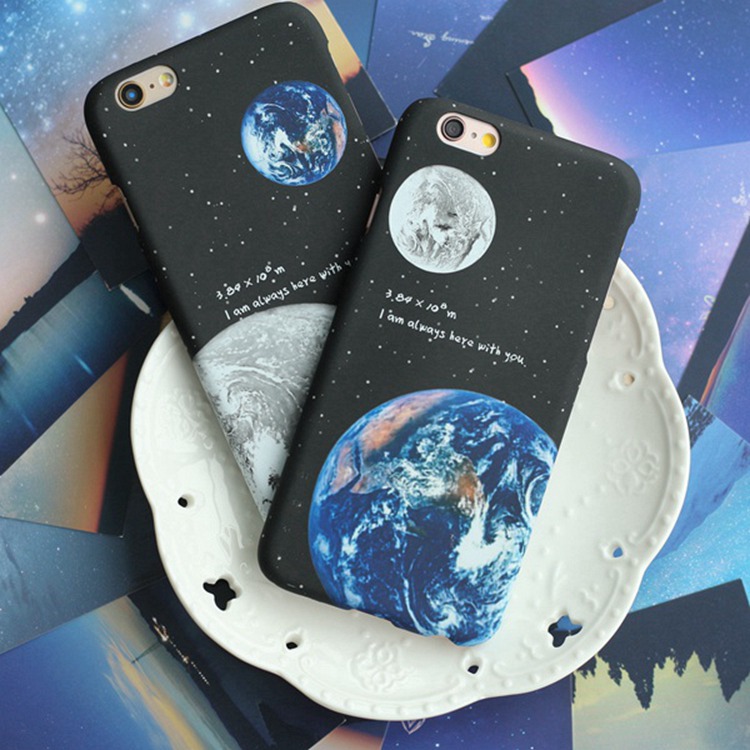 情侶iphone6手機殼蘋果6 plus防摔保護套星空月球5s超薄磨砂硬殼工廠,批發,進口,代購