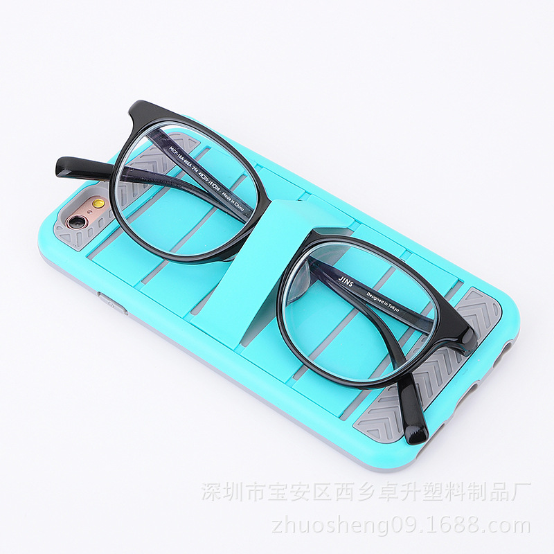 爆 蘋果6S杠桿手機殼多功能插卡放耳塞外貿商務防摔殼iphone6Plus批發・進口・工廠・代買・代購