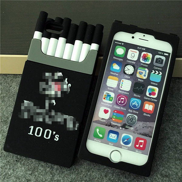 仿真香煙盒iPhone6手機殼香煙盒6plus手機套蘋果5s矽膠全包保護套批發・進口・工廠・代買・代購