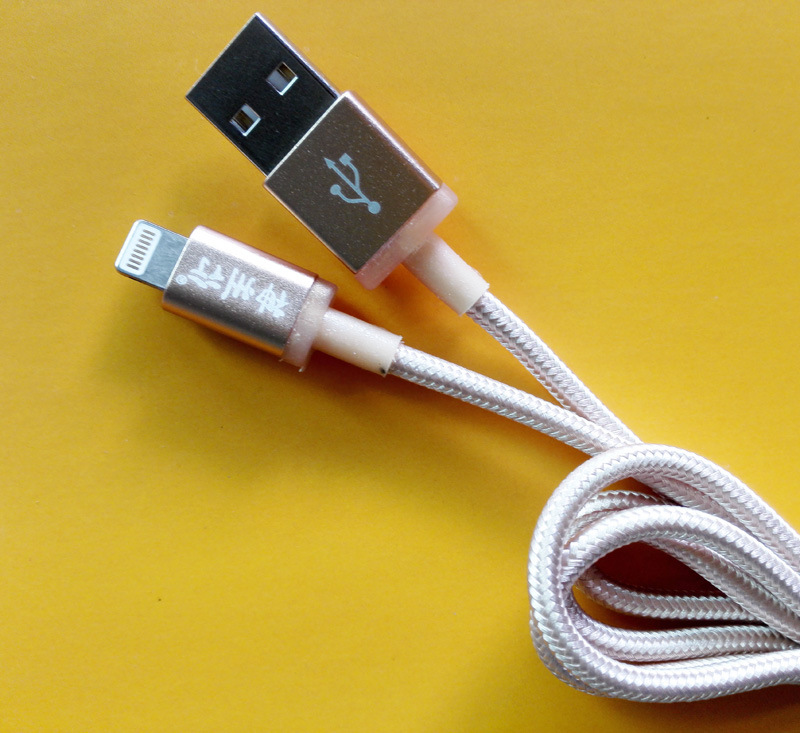 神州行iphone6編織線 USB鋁合金充電數據線 防凍加粗廠傢直銷工廠,批發,進口,代購