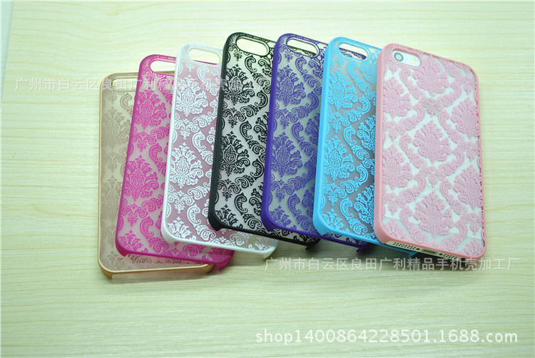 蕾絲花紋iphone6/plus手機殼 宮廷花蘋果5/5s/ip6保護套手感磨砂工廠,批發,進口,代購