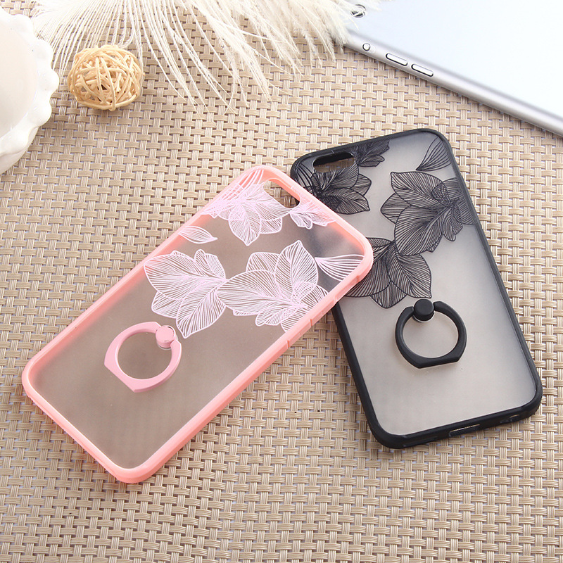 iphone6s支架手機殼蘋果6plus韓國復古蕾絲全包軟矽膠指環扣批發・進口・工廠・代買・代購