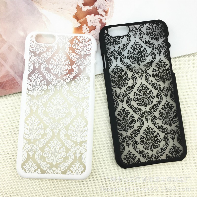 廠傢直銷iPhone6S/plus復古宮廷花鏤空手機殼 蕾絲花紋手機套定製工廠,批發,進口,代購