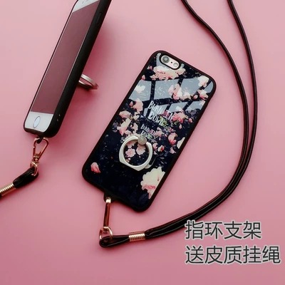 蘋果6s手機殼指環支架iphone6plus保護殼矽膠防摔5.5簡約掛繩殼潮工廠,批發,進口,代購