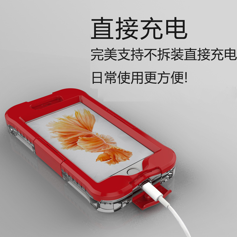 iphone6s/6 帶指紋功能識別PET觸屏手機防水殼 升級加強版 防水殼工廠,批發,進口,代購