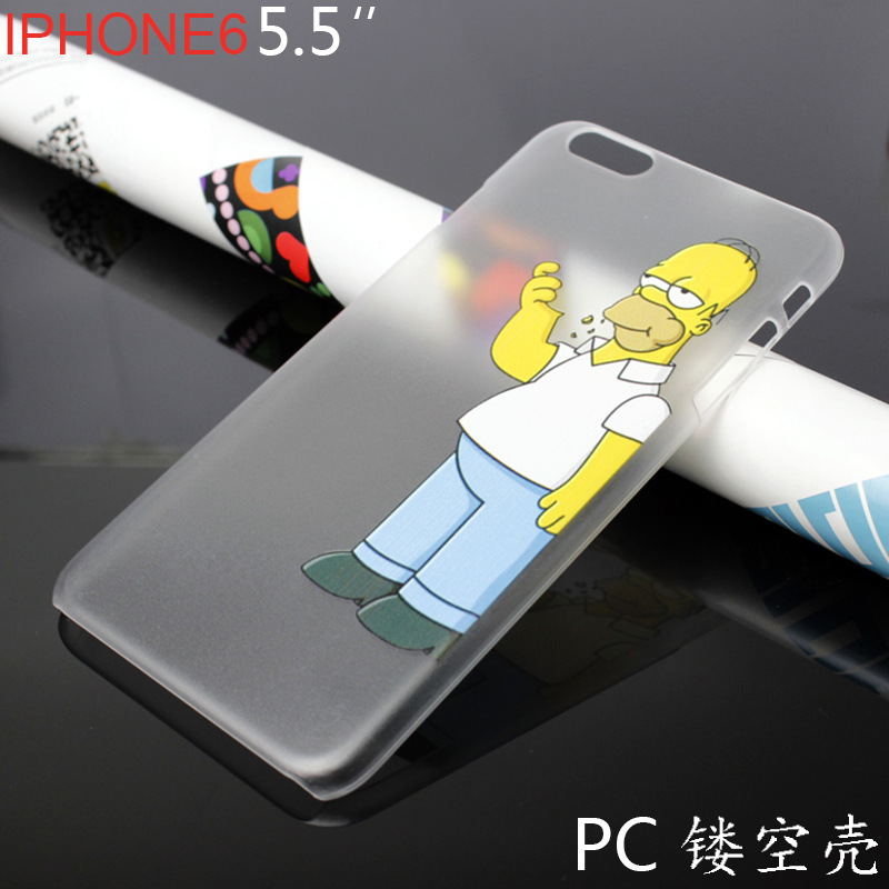 iphone6彩繪手機殼辛普森透明PC殼iPhone保護套卡通iPhone 6 Plus批發・進口・工廠・代買・代購
