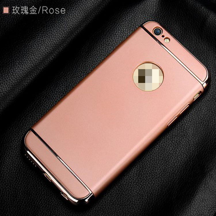 新款蘋果6手機殼6s奢華電鍍3合1保護套iphone6plus磨砂簡約潮殼工廠,批發,進口,代購
