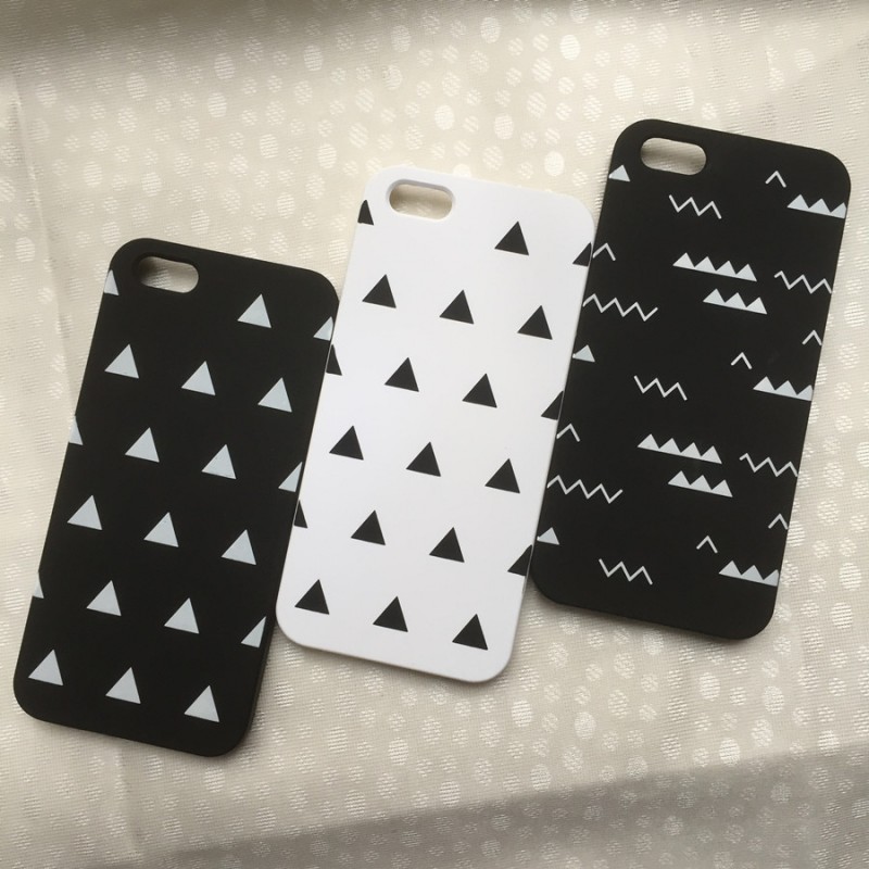 新款蘋果iPhone6S黑白手機殼磨砂保護硬殼5s簡約男女情侶殼潮牌批發・進口・工廠・代買・代購