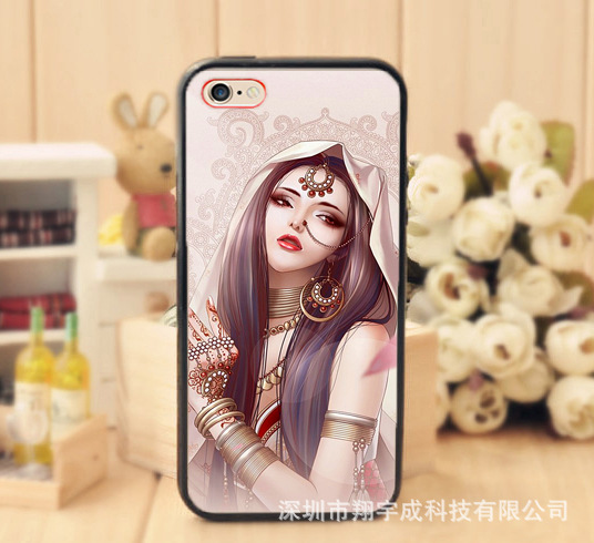 個性卡通彩繪定製iphone6s超薄tpu手機殼 蘋果6彩繪手機保護套工廠,批發,進口,代購