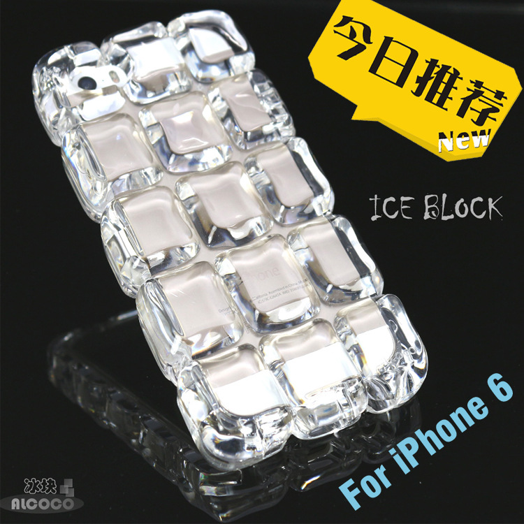 廠傢新款Phone6清爽冰塊手機殼 亞克力材質防摔 透明手機殼批發・進口・工廠・代買・代購