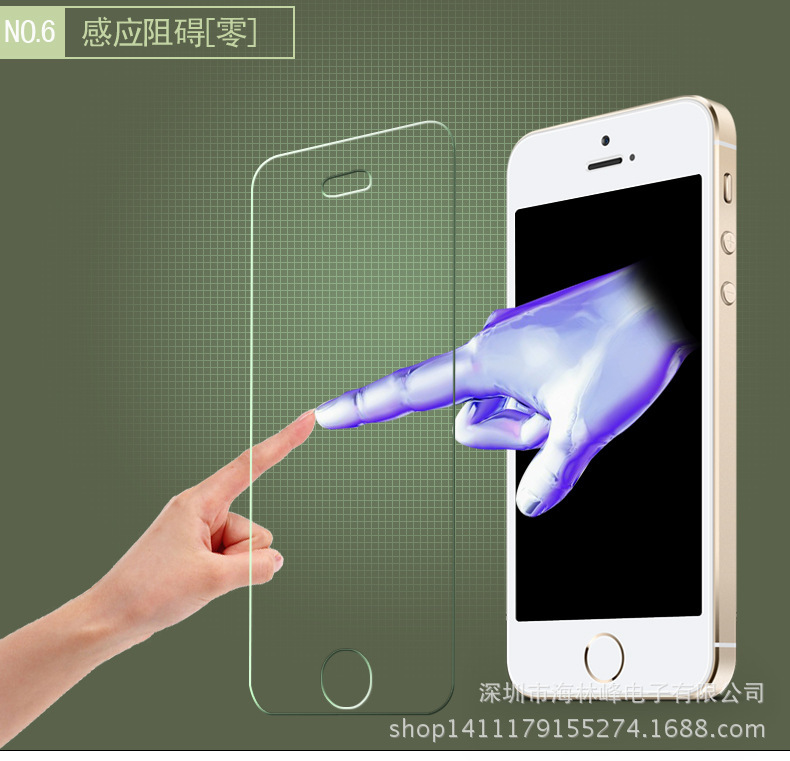 鋼化玻璃貼膜 蘋果5 iphone6/5S系列手機鋼化玻璃膜 手機貼膜批發工廠,批發,進口,代購
