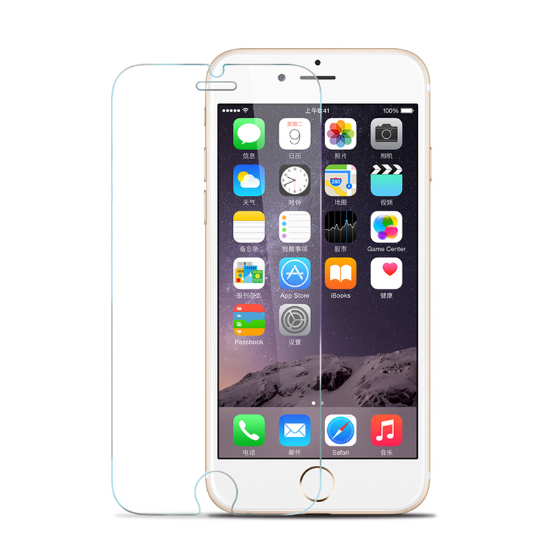 蘋果6s透明鋼化玻璃膜4.7寸 iphone6plus高清前後防爆手機5.5貼膜工廠,批發,進口,代購