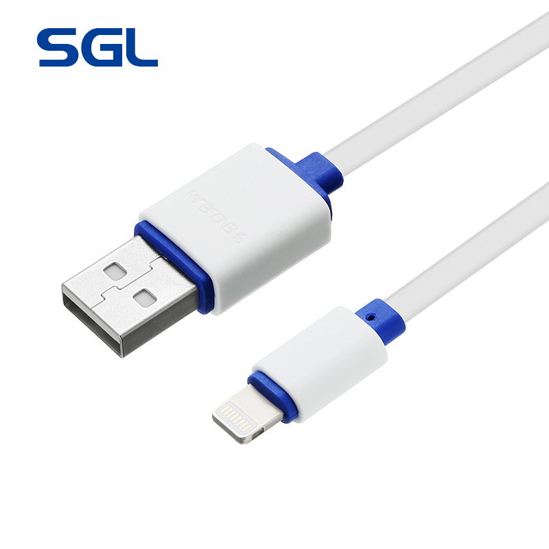 iphone手機數據線適用於iphone6S/5/5S/5C/6/6Plus的麵條型充電線批發・進口・工廠・代買・代購