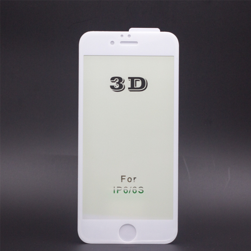 廠傢批發蘋果六3D曲麵鋼化膜IPhone6P保護膜全屏覆蓋玻璃手機貼膜工廠,批發,進口,代購