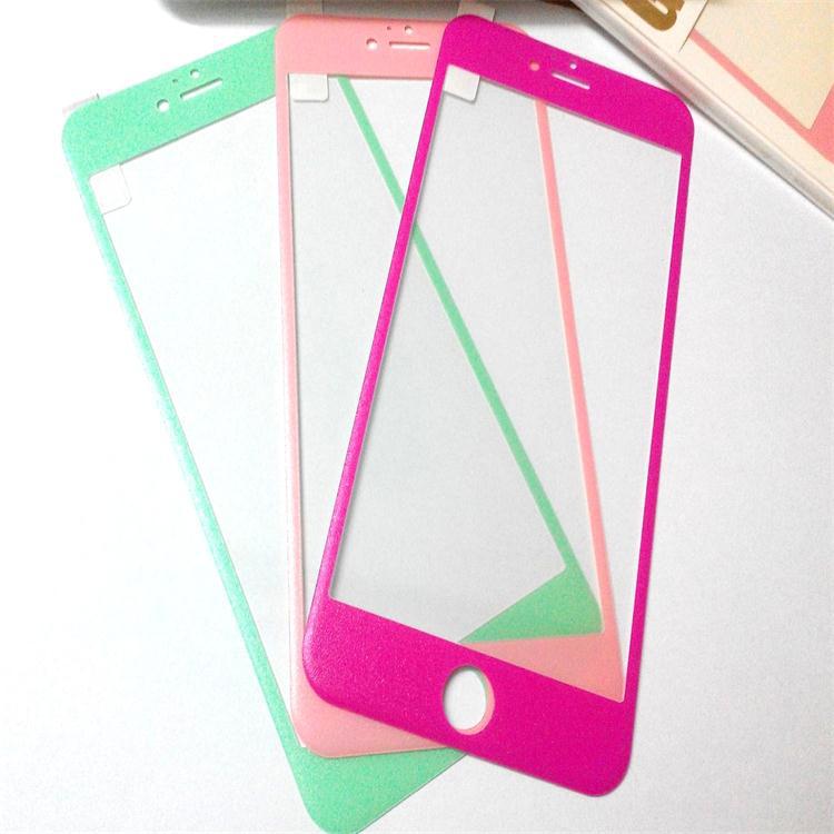 蘋果iphone6/6s plus手機貼膜 納米碳纖維彩膜全覆蓋貼合軟邊批發・進口・工廠・代買・代購