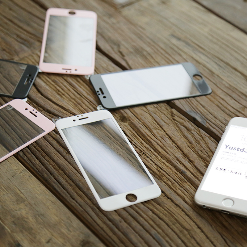 iphone6鋼化膜全屏覆蓋4.7蘋果6s玻璃貼膜3D護眼防摔防指紋抗藍光工廠,批發,進口,代購
