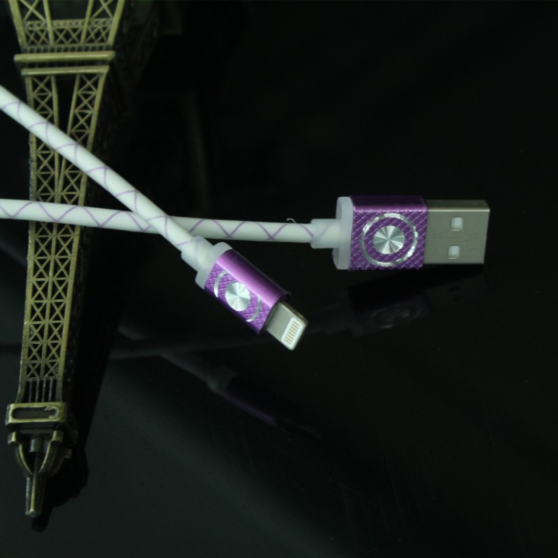 蘋果熒光數據線 夜光數據線 iPhone5/6數據線 新款熱銷 廠傢直銷批發・進口・工廠・代買・代購