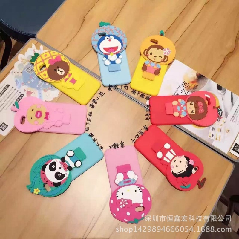 創意立體果園卡通帶支架iphone6splus手機殼蘋果彈片潮牌全包防摔工廠,批發,進口,代購