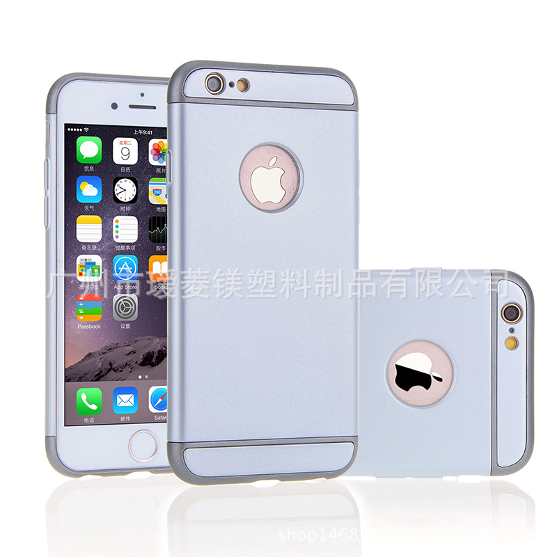 雅炫Iphone6s手機殼蘋果6三合一磨砂PC三節套360全包皮革保護套潮批發・進口・工廠・代買・代購