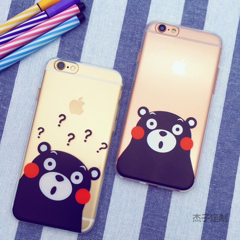 卡通熊本熊iphone6s手機殼 蘋果6splus加厚TPU保護套SE防摔全包殼批發・進口・工廠・代買・代購