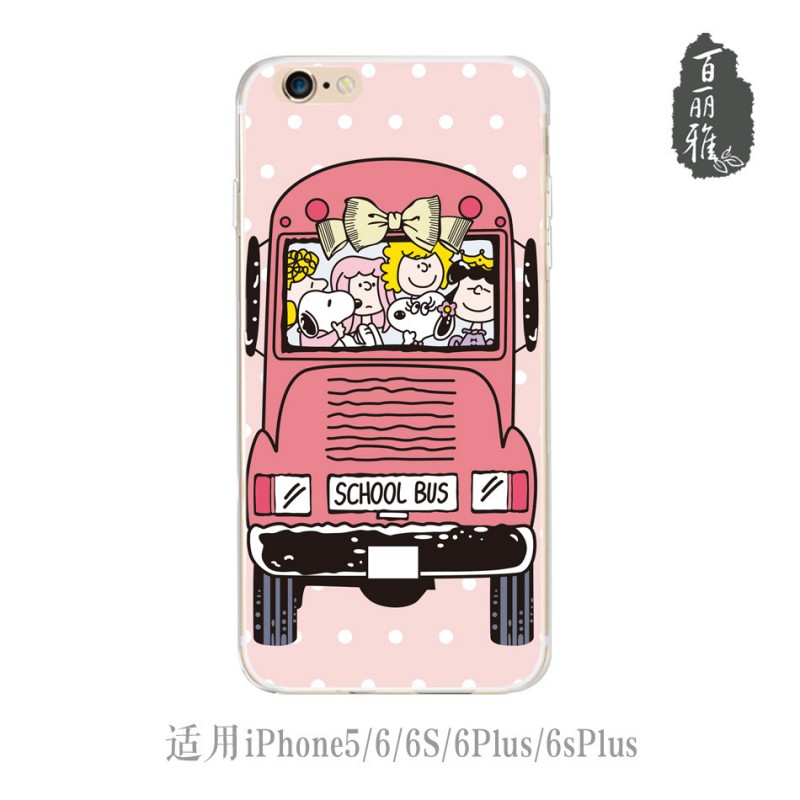 廠傢定製 批發 卡通校車巴士蘋果5s/iphone6Splus手機殼保護套工廠,批發,進口,代購