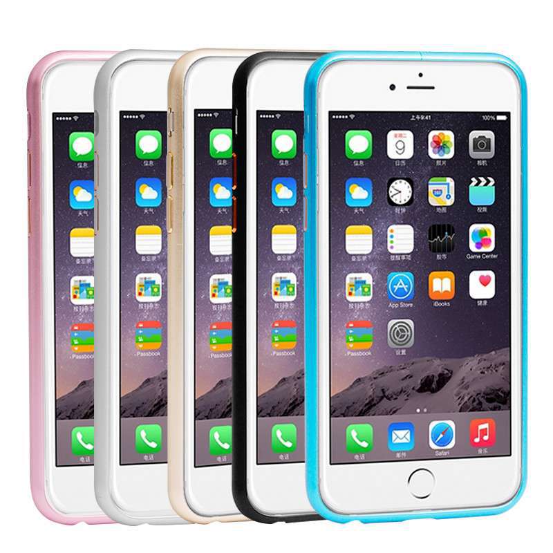 梅花扣蘋果手機邊框 圓弧形iPhone6S金屬邊框 簡約超薄5S手機殼批發・進口・工廠・代買・代購