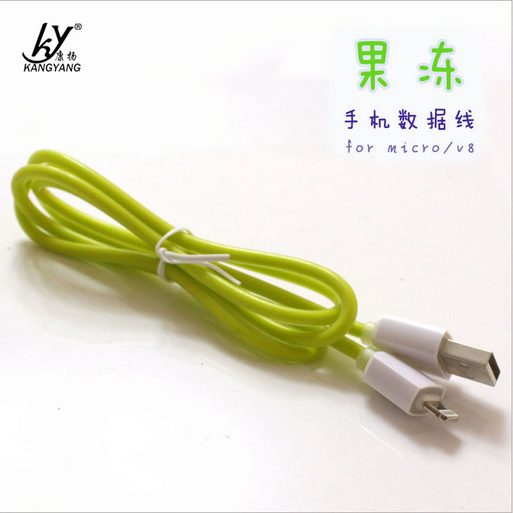 新款廠傢現貨批發 果凍ip5/IP6手機數據線 彩色 水晶圓條充電線批發・進口・工廠・代買・代購