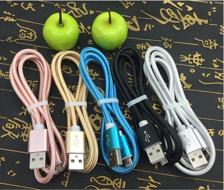 安卓手機數據線 適用蘋果iPhone5/6/S三星/小米尼龍編織USB充電線批發・進口・工廠・代買・代購
