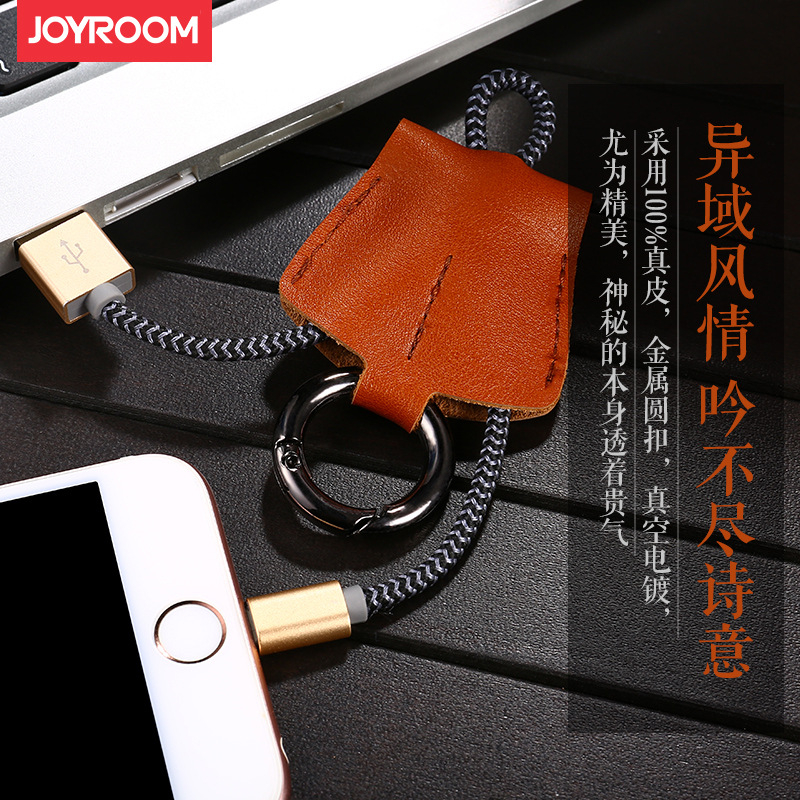 Joyroom機樂堂ipi5/i6/i6+便攜手機數據線鑰匙扣品牌充電線批發工廠,批發,進口,代購