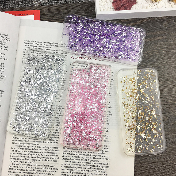 滴膠金箔銀箔iPhone5s/6/6plus手機殼TPU軟殼蘋果保護套獨傢新款工廠,批發,進口,代購