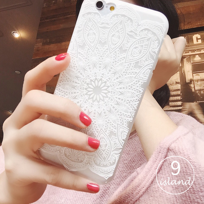 復古曼陀羅蕾絲iPhone6 6S薄矽膠5/SE手機殼蘋果6plus掛繩外殼軟批發・進口・工廠・代買・代購