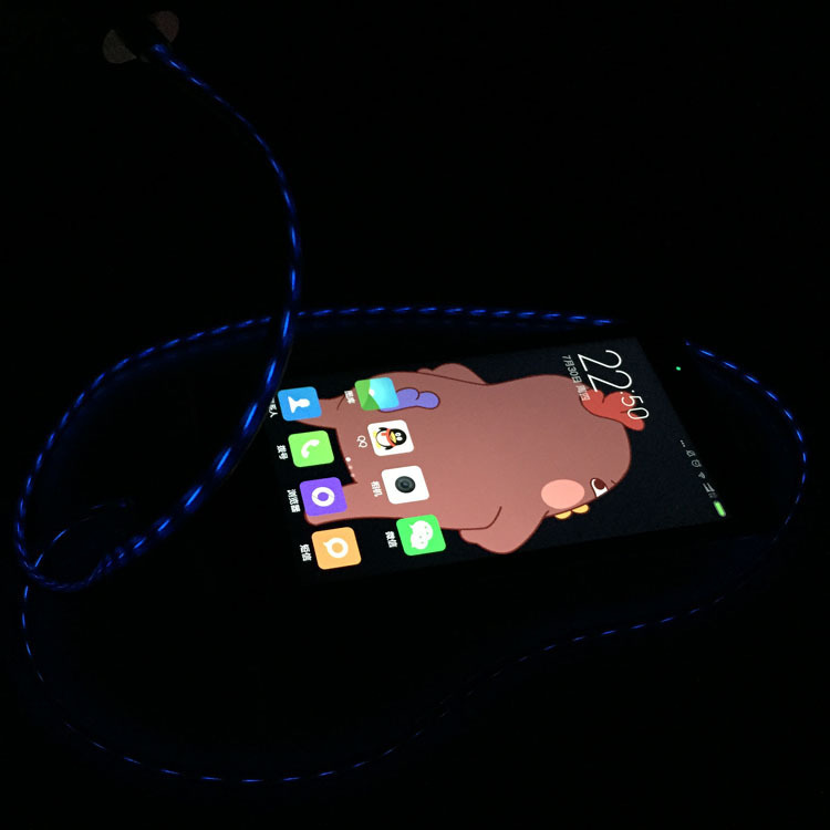 特價iPhone6手機充電線 EL冷光發光充電數據線 USB追光線廠傢批發・進口・工廠・代買・代購